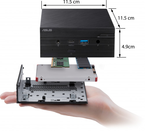 The PN50 is so small it fits in your hand